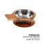 Wholesale Stainless Steel Wood Pet Dog Food Feeding Bowl