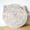 hand braided round table mat for restaurant