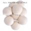 7cm 6-pack cotton bag organic 100% New Zealans pure wool dryer balls