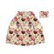 Floral printing newborn car seat cover with flower pattern sun block cover matching hat