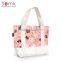 Promotional recycled large canvas material handled tote bag for ladies
