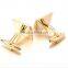 Promotional Gift Vintage Cufflinks for Mens Jewelry Shirt Cufflinks, Golden, Square