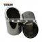 Hot sale high quality Universal stainless steel oval exhaust muffler for audi A5 Mirror polish