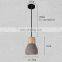 4 color brief Loft wood Cement Pendant lights modern Light living room