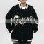 new arriving and design winter mens plus size black and white long sleeve heavy bomber baseball jacket