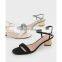 New arrival stylish high fashionable design women ankle strap heel sandals shoes ladies buckle closure type shoe