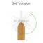 Household Bathroom Bamboo 2 Sided Makeup Mirror Cosmetic Standing Mirror