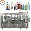Automatic beer filling machine 3 in 1 auto bottled beer bottling filling packing line cheap price for sale
