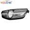 Diamond front bumper grille mesh for Mercedes Benz E class W212 pre facelift 2010-2013 ABS grill