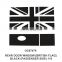 20-21 Land Rover Defender Rear Door Window [British Flag] Sticker 1 Piece Set Black (Primary and Co-pilot Side) 110 90