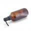 Longan Same Style As Amazon Amber Glass Elegant Kitchen Liquid Soap Dispenser Refillable Liquid Hand Soap Dispenser for Bathroom