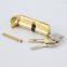 gold color fan shaped thumbturn single open euro profile brass lock cylinder