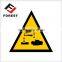 chemical adhesive printed security label for roll, pvc warning sticker