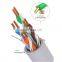 comonication network cable utp black stranded cat 6a cable 305m box network