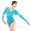 (2154) long sleeve adult gymnastics leotards
