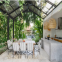 Customized free standing aluminum sunroom garden glass house
