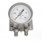 Stainless steel high static pressure differential pressure gauge Double diaphragm high static pressure pressure gauge metal measuring gauge