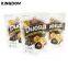 Customized Logo Design Printing Wholesale Glossy Surface Plastic Snack Food Packaging Bag Stand Up Pouch With Zipper