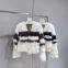 Mist City Lover Fox Fur Grass Coat for Young Women, One Piece Fur Stripe Contrast