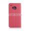 twin color pu leather case for HTC M9, for HTC smart case