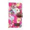 for samsung galaxy a5 flower texture leather wallet case