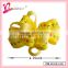 High quality curly ribbon flower make korker ribbon bow hair barrette,flower hair ornament