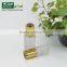 metallic cap cosmetic dropper glass bottle