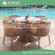2016 new design aluminum frame wicker outdoor rattan furniture restaurant dining tables and chairs