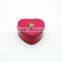 Heart shape scented tin candle with metal lid