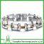 Men's Women's Stainless Steel Bracelet Link Wrist Silver Gold Polished Motorcycle Chain Bracelet