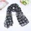 SF009 Best selling black silk scarf match orange skull Monroe Sexy Women's Wrap Shawl Scarves