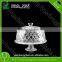 Clear Glass Cake Stand and Dome and 26cm Glass Cake Dome Cover