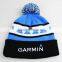 snow beanie cap with pompom