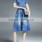 dip dyed shirt dress floral party long dresses flower lady dress