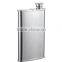 Stainless Steel Birthday Gift Leather Cover Wine Hip Flask