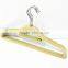 Top grade flocked hanger for coat with multi-function non slip 38Cm length grey luxury hanger wholesale