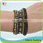 Pretty Summer Dressing Blue Turquoise Stone Bead Mix Skull Charms Wrap Leather Bracelet                        
                                                Quality Choice