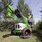 small compact trailing boom lift ladder hydraulic telescopic boom lift