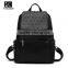china  shop 2016 newest black rivet leather bags backpack for girls