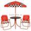 Outdoor leisure lovely kids folding beach chair with umbrella