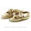 Gold Baby Moccasins,Baby Toddler Leather Moccasins,Crib Shoes                        
                                                Quality Choice