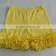 Wholesale baby ruffle shorts soft knit cotton baby icing ruffled shorts