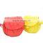 Manual simple design girls pu crossbody bag with long strap