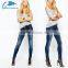 Womens Biker Jeans With Zip Detail, Wholesale Fashion Biker Jeans Quality Choice