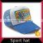 Soft textile curve brim snapback sport cap and hat men