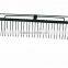 32 Teeth Wooden Handle Heavy Duty Garden Steel Rake Head