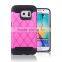 Anti-skidding hard PC and TPU combo case for Samsung galaxy S6 Edge