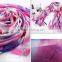 Ladies fashion hand painted custom wool scarf