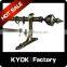 KYOK luxury curtain poles accessories,silding smoothly metal curtain pole,12 years factory wholesale