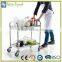 Fast food warmer trolley for hotel, 2 tier hospital food trolleys